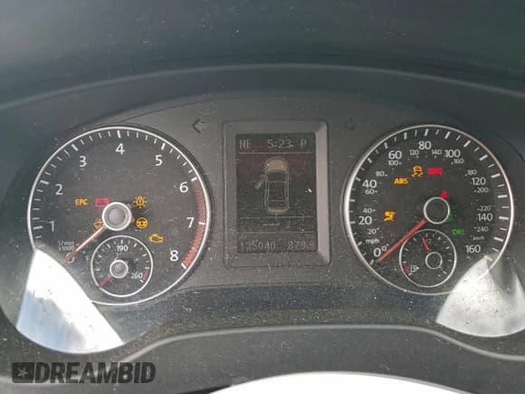 ✅ 2013 Volkswagen Jetta • VIN: 3VW4S7AJXDM291876 • Lot: 94978025. Listed on Copart with 125,040 mi. Free auction sales archive from the USA and detailed vehicle history report at DreamBid. Image 9.