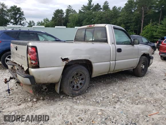 2005 Chevrolet Silverado 1500 Work Truck z VIN 1GCEC14X55Z142602, wystawiony jako Copart lot #65685494 z przebiegiem 103 299 mil mil oraz Czysty tytuł • Clean title. Historia ofert i sprzedaży dostępna na DreamBid. Obrazek 3.
