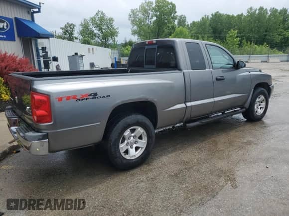 2006 Dodge Dakota SLT with VIN 1D7HW42N26S501704, listed as a Copart auction lot 57629665 with 116,183 mi miles and Salvage title. Bid and sale history available at DreamBid. Image 3.