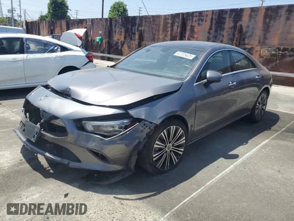 2023 Mercedes-Benz CLA 250 with VIN W1K5J4GB4PN330454, listed as a Copart auction lot 62225625 with 101,859 mi miles and Salvage title. Bid and sale history available at DreamBid. Image 1.