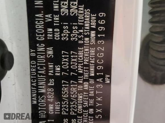 ✅ 2012 Kia Sorento LX • VIN: 5XYKT3A19CG231969 • Lot: 90927325. Listed on Copart with 167,211 mi. Free auction sales archive from the USA and detailed vehicle history report at DreamBid. Image 13.