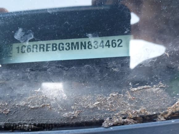 ✅ 2021 Ram 1500 Big Horn • VIN: 1C6RREBG3MN834462 • Lot: 43667076. Listed on IAAI with 10,417 mi. Free auction sales archive from the USA and detailed vehicle history report at DreamBid. Image 9.