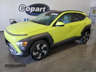 ✅ 2024 Hyundai Kona Limited • VIN: KM8HECA32RU168562 • Lot: 85600515. Listed on Copart with 31,701 mi. Free auction sales archive from the USA and detailed vehicle history report at DreamBid. Image 1.