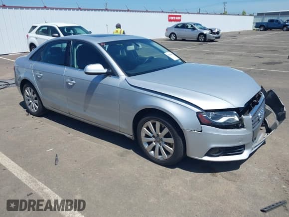 ✅ 2010 Audi A4 Premium Plus • VIN: WAUFFAFL7AN053974 • Lot: 42360209. Listed on IAAI with 155,402 mi. Free auction sales archive from the USA and detailed vehicle history report at DreamBid. Image 1.