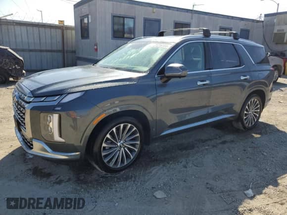 2023 Hyundai Palisade Calligraphy z VIN KM8R74GE2PU554473, wystawiony jako Copart lot #71216104 z przebiegiem 10 405 mil mil oraz Szkoda całkowita • Salvage title. Historia ofert i sprzedaży dostępna na DreamBid. Obrazek 1.