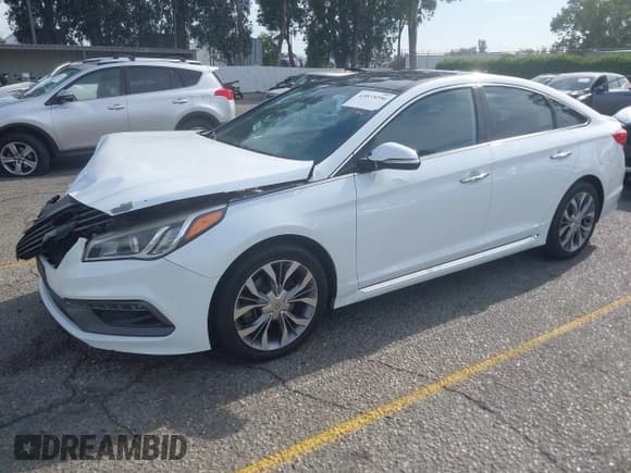 ✅ 2015 Hyundai Sonata Limited • VIN: 5NPE34AB6FH126654 • Лот: 43035296. Опубликован ранее на IAAI с пробегом 141 147 миль. Бесплатный доступ к архиву аукционных продаж из США и подробный отчёт об истории автомобиля на DreamBid. Изображение 2.