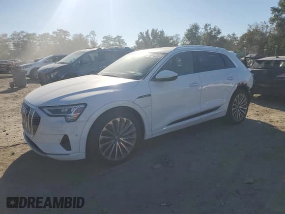 ✅ 2019 Audi e-tron Prestige • VIN: WA1VAAGE7KB025148 • Лот: 85916685. Опубликован ранее на Copart с пробегом 37 961 миль. Бесплатный доступ к архиву аукционных продаж из США и подробный отчёт об истории автомобиля на DreamBid. Изображение 1.
