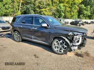 2022 Hyundai Palisade Calligraphy z VIN KM8R7DHE7NU442148, wystawiony jako Copart lot #80536585 z przebiegiem 26 400 mil mil oraz Szkoda całkowita • Salvage title. Historia ofert i sprzedaży dostępna na DreamBid. Obrazek 4.