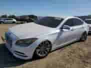 2016 Hyundai Genesis 3.8L z VIN KMHGN4JE2GU125498, wystawiony jako Copart lot #54595884 z przebiegiem 83 598 mil mil oraz Szkoda całkowita • Salvage title. Historia ofert i sprzedaży dostępna na DreamBid. Obrazek 1.