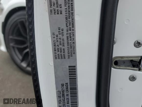 ✅ 2021 Dodge Charger Scat Pack Widebody • VIN: 2C3CDXGJ0MH621740 • Lot: 68897065. Listed on Copart with 25,949 mi. Free auction sales archive from the USA and detailed vehicle history report at DreamBid. Image 12.