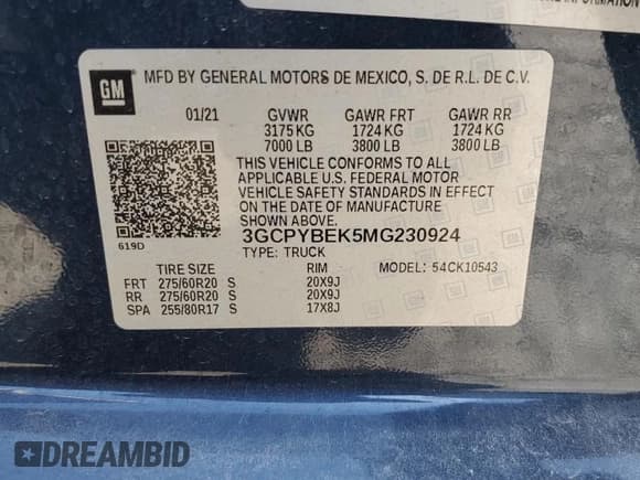 ✅ 2021 Chevrolet Silverado 1500 Custom • VIN: 3GCPYBEK5MG230924 • Lot: 74251114. Wystawiony na Copart z przebiegiem 46 915 mil. Bezpłatny archiwum sprzedaży aukcyjnych z USA i szczegółowy raport historii pojazdu na DreamBid. Zdjęcie 15.