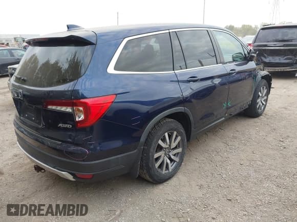 ✅ 2020 Honda Pilot EX-L • VIN: 5FNYF6H58LB012004 • Lot: 43460528. Listed on IAAI with 72,534 mi. Free auction sales archive from the USA and detailed vehicle history report at DreamBid. Image 4.