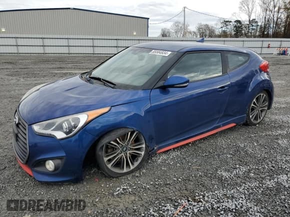 ✅ 2016 Hyundai Veloster Turbo • VIN: KMHTC6AE9GU292005 • Lot: 85584934. Wystawiony na Copart z przebiegiem 133 859 mil. Bezpłatny archiwum sprzedaży aukcyjnych z USA i szczegółowy raport historii pojazdu na DreamBid. Zdjęcie 1.