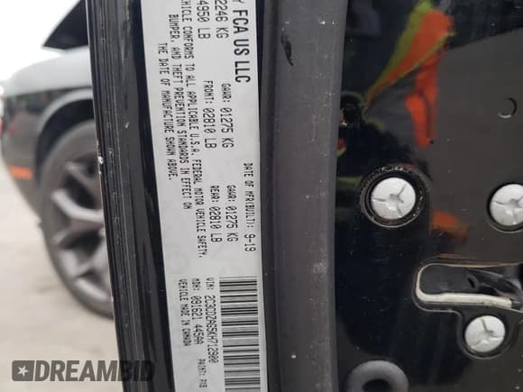 ✅ 2019 Dodge Challenger SXT • VIN: 2C3CDZAG5KH712900 • Lot: 71421304. Listed on Copart with 67,407 mi. Free auction sales archive from the USA and detailed vehicle history report at DreamBid. Image 12.