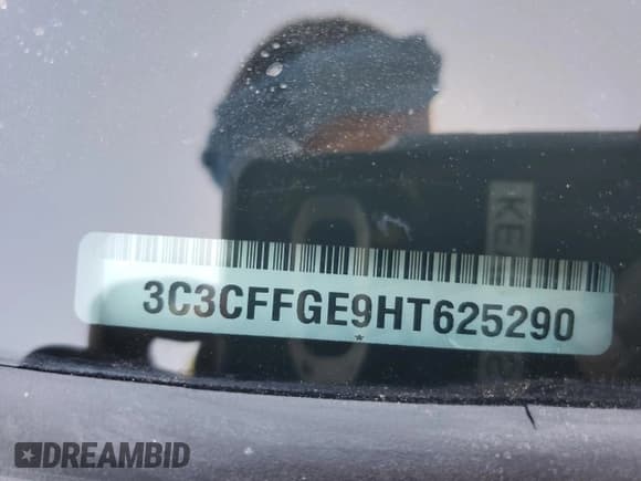 ✅ 2017 FIAT 500e • VIN: 3C3CFFGE9HT625290 • Lot: 71794424. Listed on Copart with 31,857 mi. Free auction sales archive from the USA and detailed vehicle history report at DreamBid. Image 14.