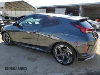 2019 Hyundai Veloster Turbo R-Spec with VIN KMHTH6AB2KU009444, listed as a Copart auction lot 72815484 with 77,510 mi miles and Salvage title. Bid and sale history available at DreamBid. Image 2.