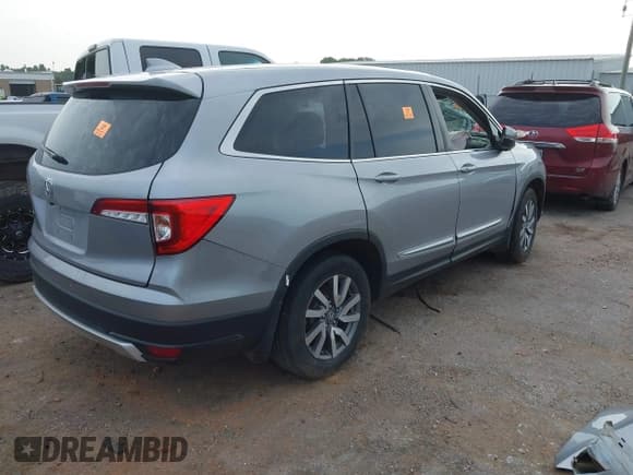 ✅ 2019 Honda Pilot EX-L • VIN: 5FNYF5H50KB025287 • Lot: 42741655. Listed on IAAI with Not provided. Free auction sales archive from the USA and detailed vehicle history report at DreamBid. Image 4.