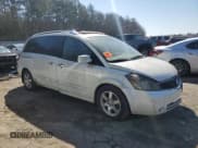 ✅ 2007 Nissan Quest SE • VIN: 5N1BV28U27N112238 • Lot: 48545415. Listed on Copart with Not provided. Free auction sales archive from the USA and detailed vehicle history report at DreamBid. Image 4.