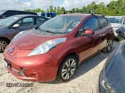 ✅ 2015 Nissan LEAF SV • VIN: 1N4AZ0CP3FC314693 • Lot: 69100075. Listed on Copart with 58,528 mi. Free auction sales archive from the USA and detailed vehicle history report at DreamBid. Image 1.