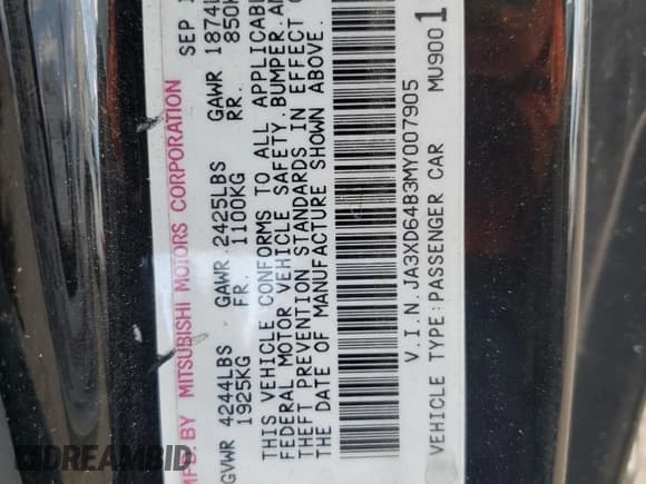 ✅ 1991 Mitsubishi 3000GT • VIN: JA3XD64B3MY007905 • Lot: 78188624. Wystawiony na Copart z przebiegiem 42 087 mil. Bezpłatny archiwum sprzedaży aukcyjnych z USA i szczegółowy raport historii pojazdu na DreamBid. Zdjęcie 13.
