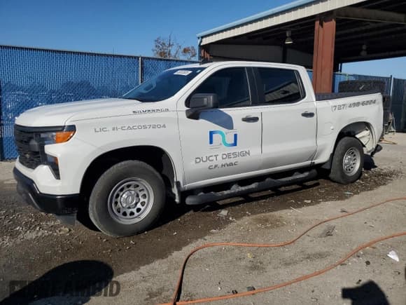 ✅ 2024 Chevrolet Silverado 1500 Work Truck • VIN: 1GCPAAEKXRZ158995 • Лот: 46082605. Опубликован ранее на Copart с пробегом 14 781 миль. Бесплатный доступ к архиву аукционных продаж из США и подробный отчёт об истории автомобиля на DreamBid. Изображение 1.