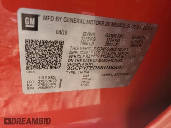 ✅ 2019 Chevrolet Silverado 1500 LT Trail Boss • VIN: 3GCPYFEDXKG185047 • Lot: 75990804. Wystawiony na Copart z przebiegiem 70 440 mil. Bezpłatny archiwum sprzedaży aukcyjnych z USA i szczegółowy raport historii pojazdu na DreamBid. Zdjęcie 12.
