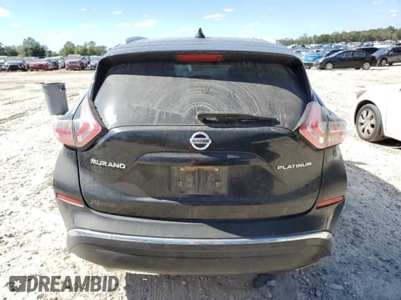 2016 Nissan Murano Platinum with VIN 5N1AZ2MG3GN171038, listed as a Copart auction lot 82465475 with 160,318 mi miles and Salvage title. Bid and sale history available at DreamBid. Image 6.