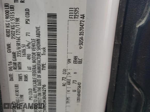 ✅ 2016 Ford Transit Cargo • VIN: 1FTYR1ZM6GKB06276 • Лот: 60448075. Опубликован ранее на Copart с пробегом 74 324 миль. Бесплатный доступ к архиву аукционных продаж из США и подробный отчёт об истории автомобиля на DreamBid. Изображение 13.