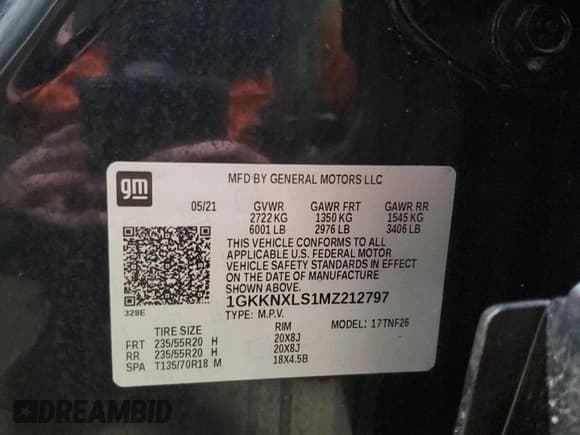 ✅ 2021 GMC Acadia Denali • VIN: 1GKKNXLS1MZ212797 • Lot: 47494885. Listed on Copart with 19,730 mi. Free auction sales archive from the USA and detailed vehicle history report at DreamBid. Image 13.