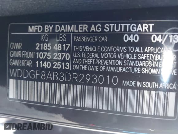 ✅ 2013 Mercedes-Benz C 300 Luxury • VIN: WDDGF8AB3DR293010 • Lot: 43534964. Wystawiony na IAAI z przebiegiem 71 040 mil. Bezpłatny archiwum sprzedaży aukcyjnych z USA i szczegółowy raport historii pojazdu na DreamBid. Zdjęcie 9.