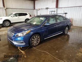 ✅ 2017 Hyundai Sonata Sport • VIN: 5NPE34AF3HH587218 • Лот: 90374745. Опубликован ранее на Copart с пробегом 112 718 миль. Бесплатный доступ к архиву аукционных продаж из США и подробный отчёт об истории автомобиля на DreamBid. Изображение 1.