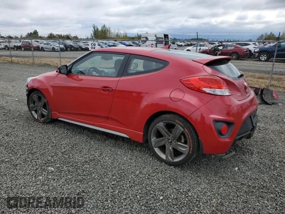✅ 2015 Hyundai Veloster Turbo • VIN: KMHTC6AE7FU225773 • Lot: 71656824. Listed on Copart with 58,058 mi. Free auction sales archive from the USA and detailed vehicle history report at DreamBid. Image 2.