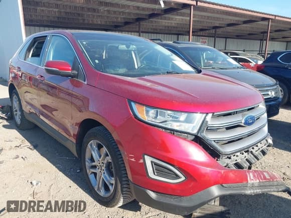 ✅ 2017 Ford Edge Titanium • VIN: 2FMPK3K87HBC58910 • Lot: 42808752. Listed on IAAI with 103,742 mi. Free auction sales archive from the USA and detailed vehicle history report at DreamBid. Image 1.