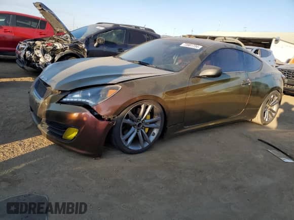 2010 Hyundai Genesis Coupe z VIN KMHHT6KD7AU003741, wystawiony jako Copart lot #73981734 z przebiegiem 112 888 mil mil oraz Szkoda całkowita • Salvage title. Historia ofert i sprzedaży dostępna na DreamBid. Obrazek 1.