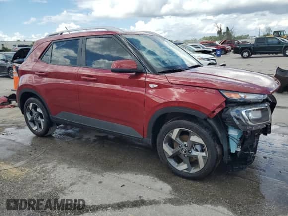 2024 Hyundai Venue SEL with VIN KMHRC8A33RU315608, listed as a Copart auction lot 72576634 with 1,239 mi miles and Non repairable. Bid and sale history available at DreamBid. Image 4.