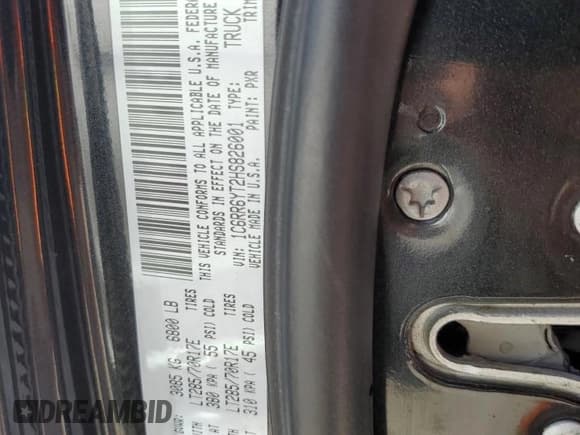 ✅ 2017 Ram 1500 Rebel • VIN: 1C6RR6YT2HS826001 • Лот: 61422745. Опубликован ранее на Copart с пробегом 108 780 миль. Бесплатный доступ к архиву аукционных продаж из США и подробный отчёт об истории автомобиля на DreamBid. Изображение 12.