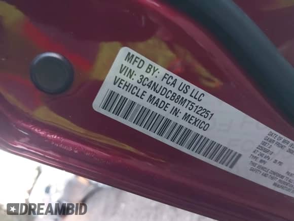 2021 Jeep Compass Limited z VIN 3C4NJDCB8MT512251, wystawiony jako IAAI lot #43418066 z przebiegiem 90 374 mil mil oraz . Historia ofert i sprzedaży dostępna na DreamBid. Obrazek 9.