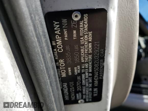 2002 Hyundai Elantra GLS с VIN KMHDN45D82U329221, выставлен на аукционе Copart как лот 83601514 с пробегом 138 285 миль миль и На запчасти • Non repairable. История ставок и продаж доступна на DreamBid. Изображение 12.