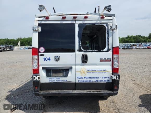 ✅ 2016 Ram ProMaster Cargo • VIN: 3C6TRVAG7GE117885 • Lot: 63066085. Listed on Copart with 104,416 mi. Free auction sales archive from the USA and detailed vehicle history report at DreamBid. Image 6.