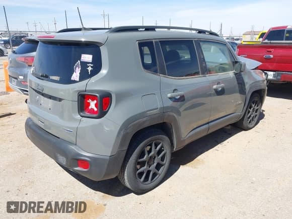 ✅ 2020 Jeep Renegade Altitude • VIN: ZACNJABB2LPL80283 • Lot: 41807207. Listed on IAAI with 50,635 mi. Free auction sales archive from the USA and detailed vehicle history report at DreamBid. Image 4.