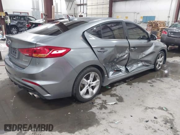 ✅ 2017 Hyundai Elantra Sport • VIN: KMHD04LB0HU332980 • Lot: 43553215. Listed on IAAI with 121,370 mi. Free auction sales archive from the USA and detailed vehicle history report at DreamBid. Image 4.