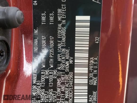 ✅ 2014 Toyota Sienna XLE • VIN: 5TDYK3DC7ES482960 • Lot: 80021455. Wystawiony na Copart z przebiegiem 189 735 mil. Bezpłatny archiwum sprzedaży aukcyjnych z USA i szczegółowy raport historii pojazdu na DreamBid. Zdjęcie 13.