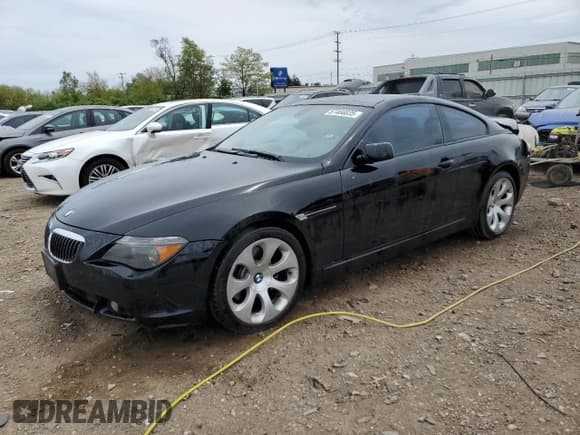 ✅ 2005 BMW 6 Series 645Ci • VIN: WBAEH73405B191921 • Lot: 57466035. Wystawiony na Copart z przebiegiem 71 796 mil. Bezpłatny archiwum sprzedaży aukcyjnych z USA i szczegółowy raport historii pojazdu na DreamBid. Zdjęcie 1.