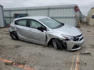 ✅ 2019 Chevrolet Cruze LS • VIN: 3G1BC6SM0KS604610 • Lot: 44205213. Listed on Copart with 19,879 mi. Free auction sales archive from the USA and detailed vehicle history report at DreamBid. Image 4.