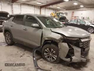 2025 Chevrolet Equinox AWD LT z VIN 3GNAXPEG5SL103717, wystawiony jako IAAI lot #41389601 z przebiegiem 4 617 mil mil oraz . Historia ofert i sprzedaży dostępna na DreamBid. Obrazek 1.