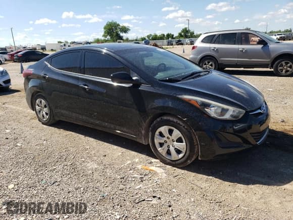 ✅ 2016 Hyundai Elantra SE • VIN: 5NPDH4AEXGH788651 • Lot: 56361755. Listed on Copart with 83,666 mi. Free auction sales archive from the USA and detailed vehicle history report at DreamBid. Image 4.