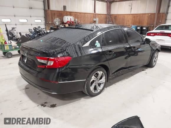 2018 Honda Accord EX-L with VIN 1HGCV1F55JA050848, listed as a IAAI auction lot 43360146 with 77,679 mi miles and . Bid and sale history available at DreamBid. Image 4.