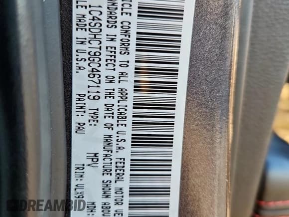 ✅ 2016 Dodge Durango R/T • VIN: 1C4SDHCT9GC467119 • Lot: 91850315. Wystawiony na Copart z przebiegiem 195 355 mil. Bezpłatny archiwum sprzedaży aukcyjnych z USA i szczegółowy raport historii pojazdu na DreamBid. Zdjęcie 13.