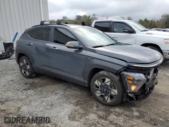 2024 Hyundai Kona SEL with VIN KM8HC3AB4RU166177, listed as a Copart auction lot 88045235 with 10,043 mi miles and Salvage title. Bid and sale history available at DreamBid. Image 4.