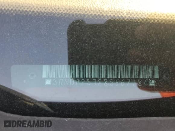 2008 Chevrolet HHR LT с VIN 3GNDA23D28S567184, выставлен на аукционе Copart как лот 74925344 с пробегом Не указан миль и Списание • Salvage title. История ставок и продаж доступна на DreamBid. Изображение 13.